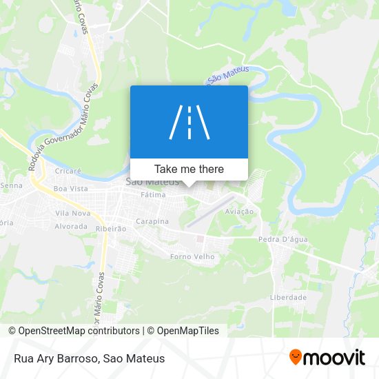 Rua Ary Barroso map