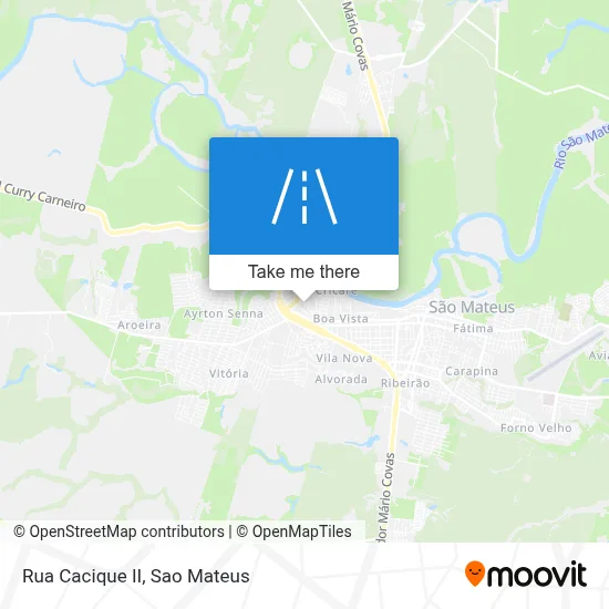 Rua Cacique II map