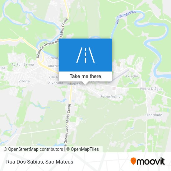 Rua Dos Sabias map