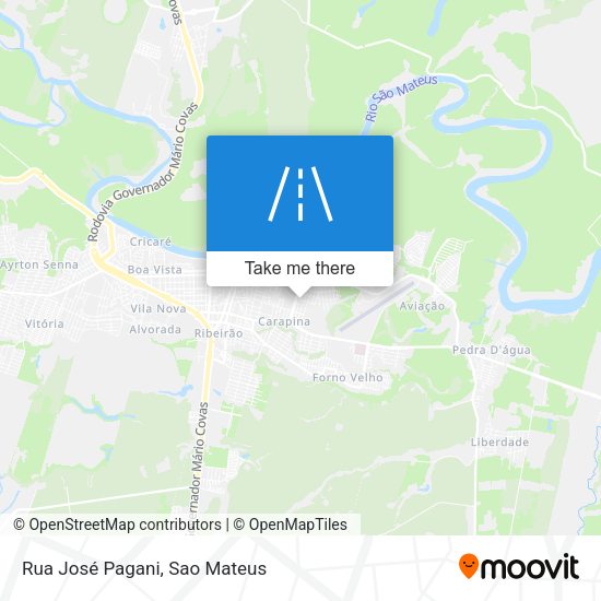 Rua José Pagani map