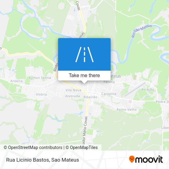 Rua Licinio Bastos map