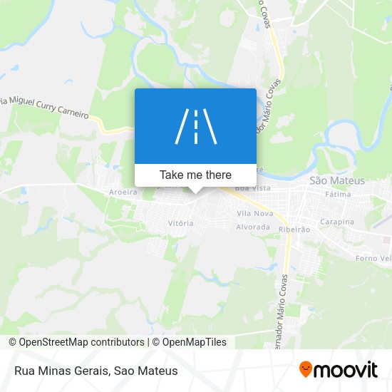 Rua Minas Gerais map