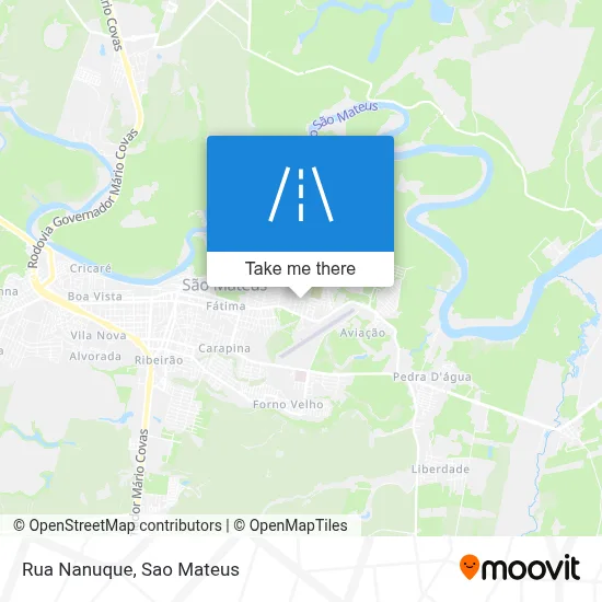 Rua Nanuque map