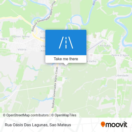 Rua Oásis Das Lagunas map