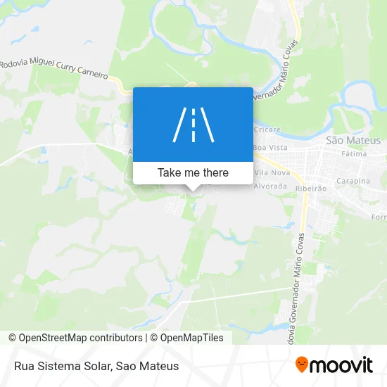 Rua Sistema Solar map