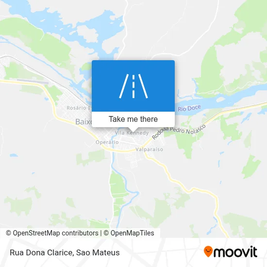 Rua Dona Clarice map