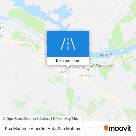 Rua Madame Albertini Holz map
