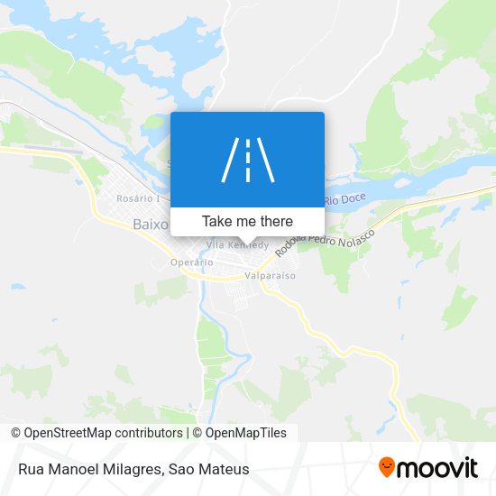 Rua Manoel Milagres map