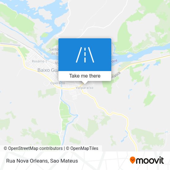 Rua Nova Orleans map