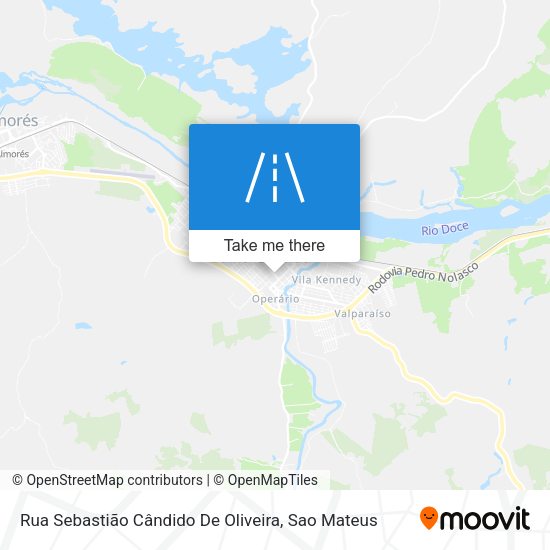 Rua Sebastião Cândido De Oliveira map