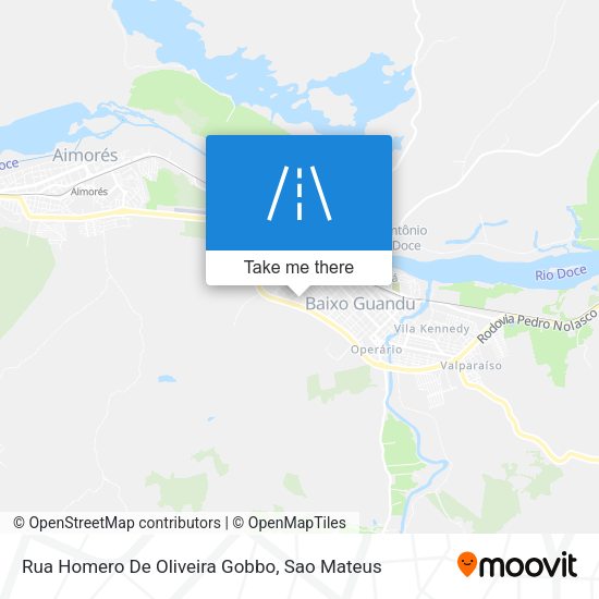 Rua Homero De Oliveira Gobbo map
