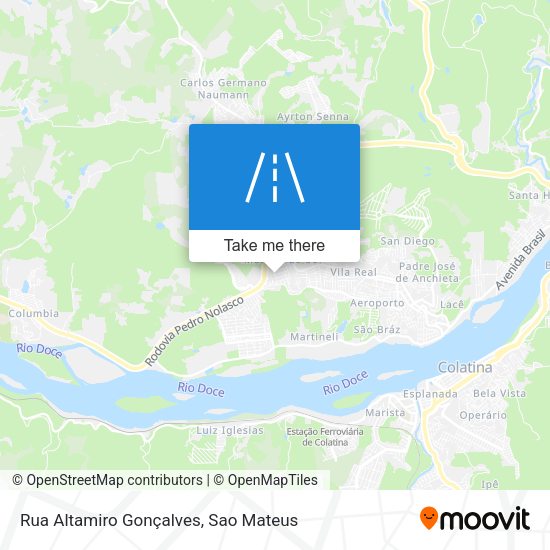 Rua Altamiro Gonçalves map
