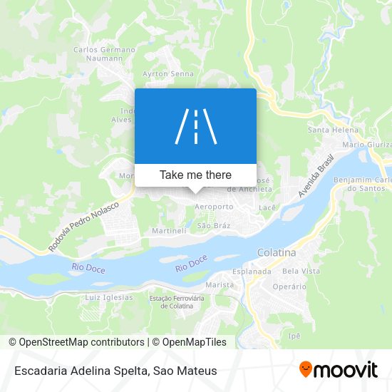 Escadaria Adelina Spelta map