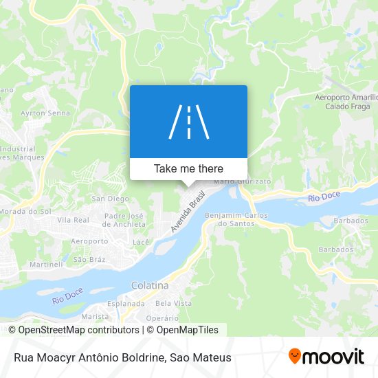 Rua Moacyr Antônio Boldrine map