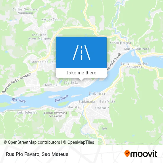 Rua Pio Favaro map