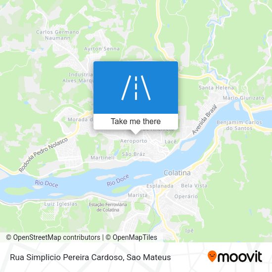 Rua Simplicio Pereira Cardoso map