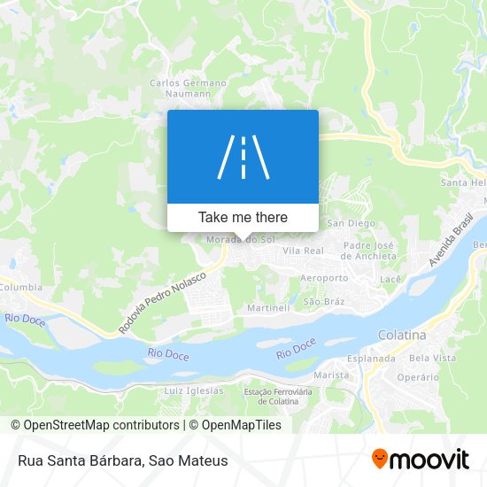 Rua Santa Bárbara map