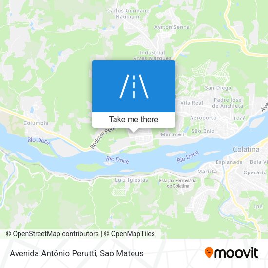 Avenida Antônio Perutti map