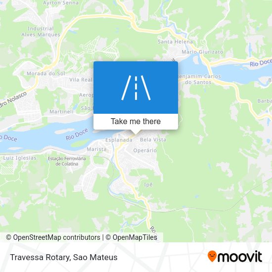 Travessa Rotary map