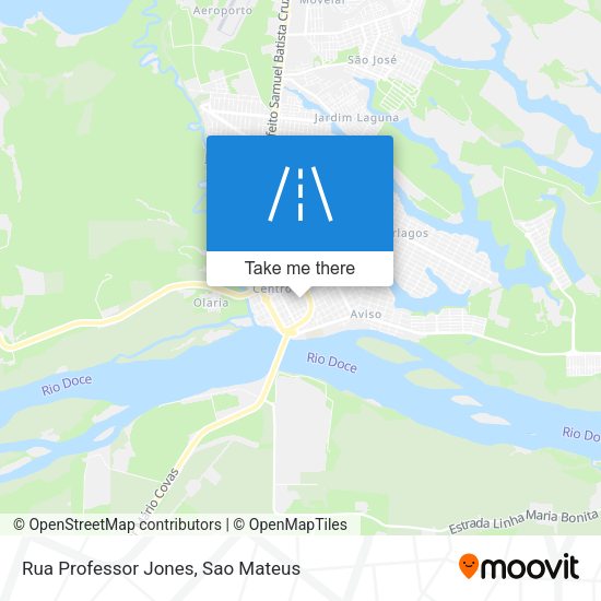 Rua Professor Jones map