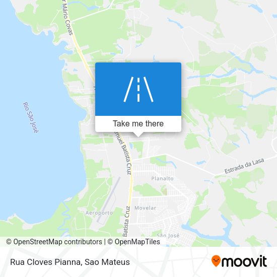 Rua Cloves Pianna map