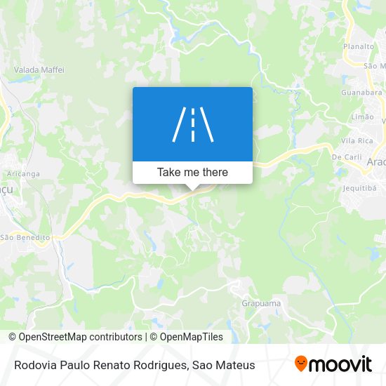Rodovia Paulo Renato Rodrigues map