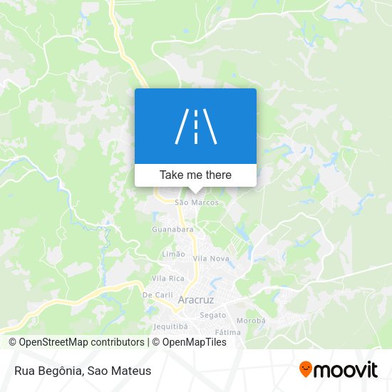 Rua Begônia map