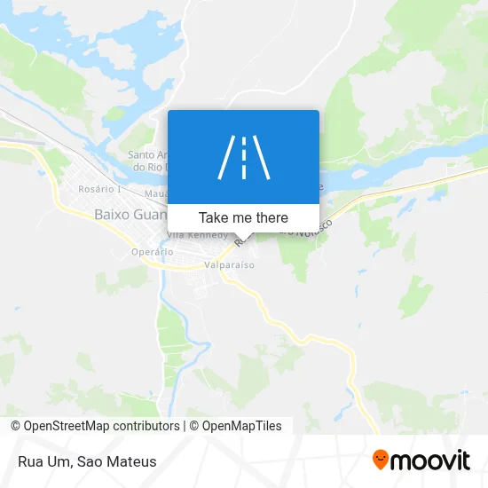 Rua Um map