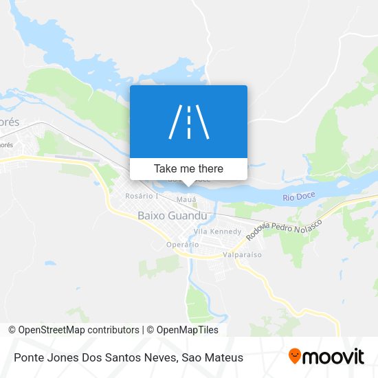 Ponte Jones Dos Santos Neves map