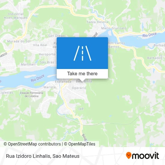 Rua Izidoro Linhalis map