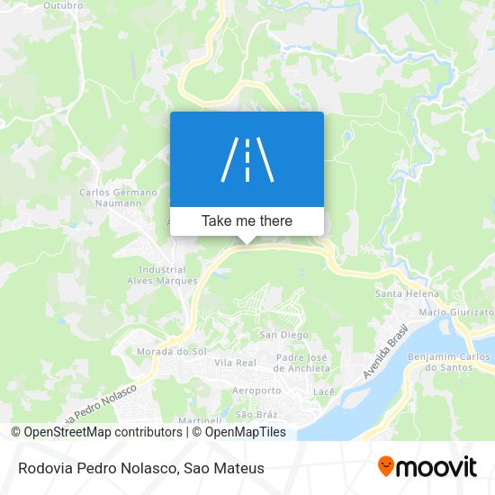 Rodovia Pedro Nolasco map