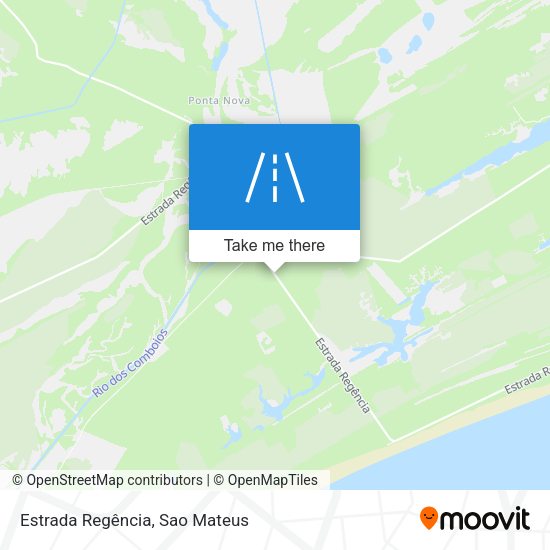 Estrada Regência map