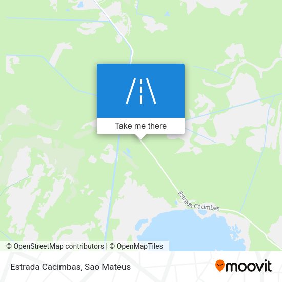 Estrada Cacimbas map
