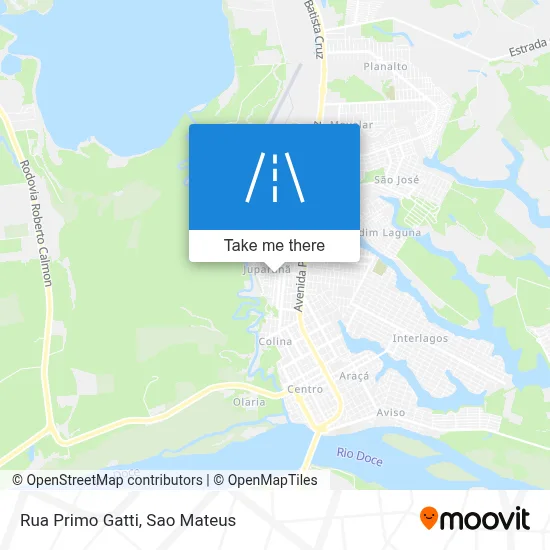 Rua Primo Gatti map