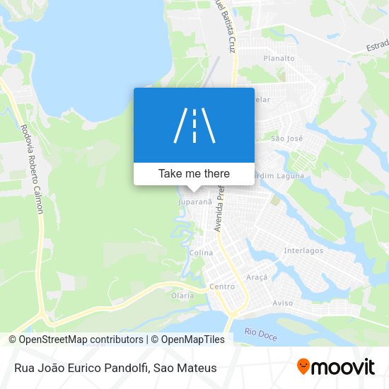 Rua João Eurico Pandolfi map