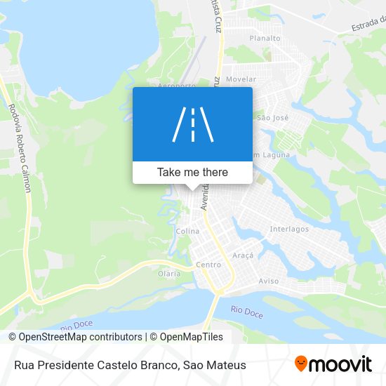 Rua Presidente Castelo Branco map