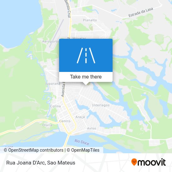 Rua Joana D'Arc map