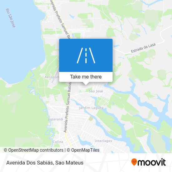 Avenida Dos Sabiás map