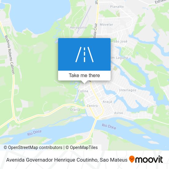 Avenida Governador Henrique Coutinho map