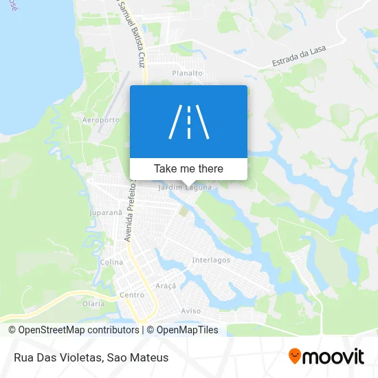 Rua Das Violetas map
