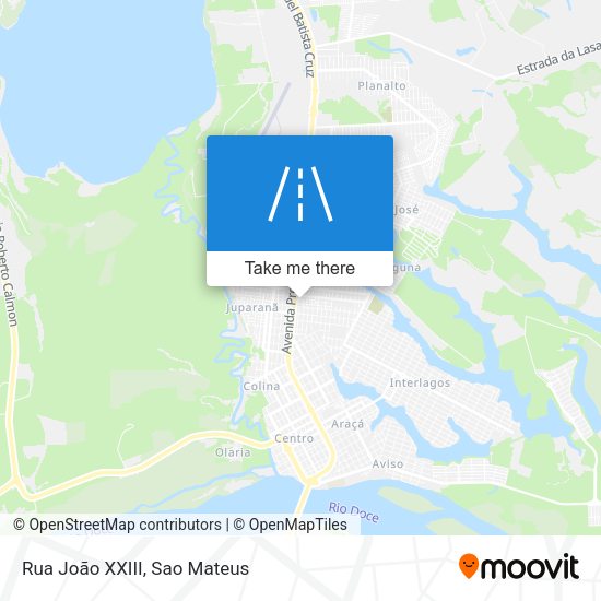 Rua João XXIII map