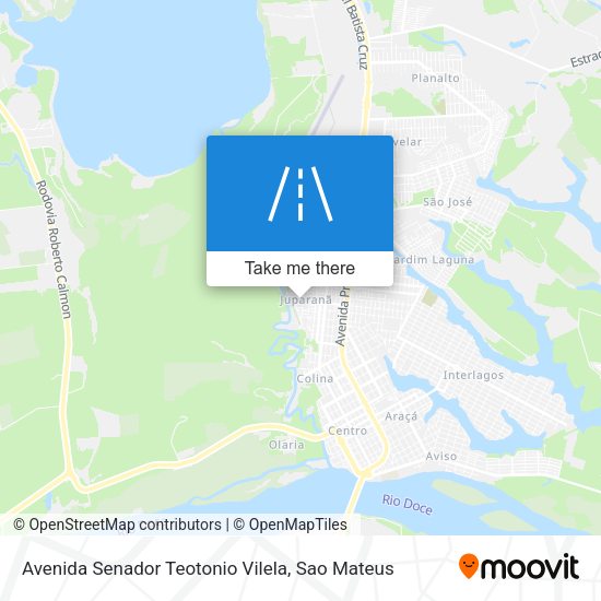 Avenida Senador Teotonio Vilela map