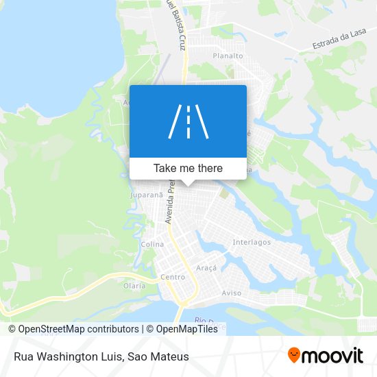 Rua Washington Luis map