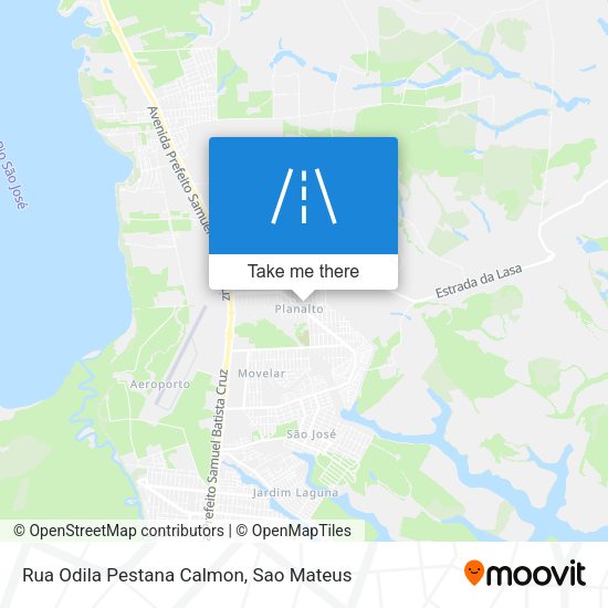 Rua Odila Pestana Calmon map