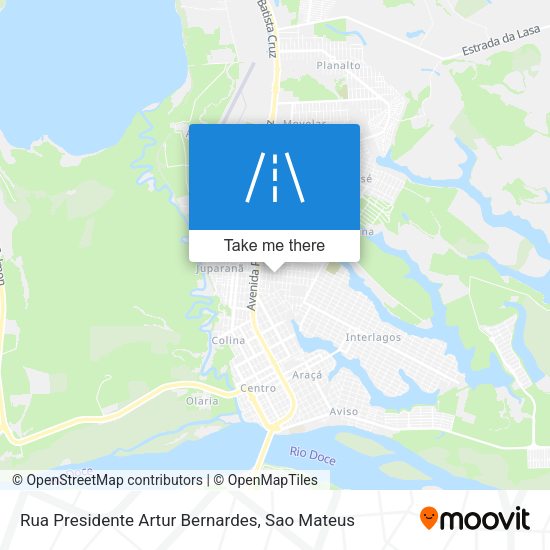 Rua Presidente Artur Bernardes map