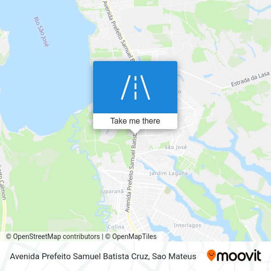 Avenida Prefeito Samuel Batista Cruz map