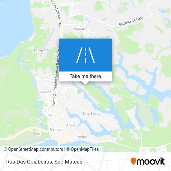 Rua Das Goiabeiras map