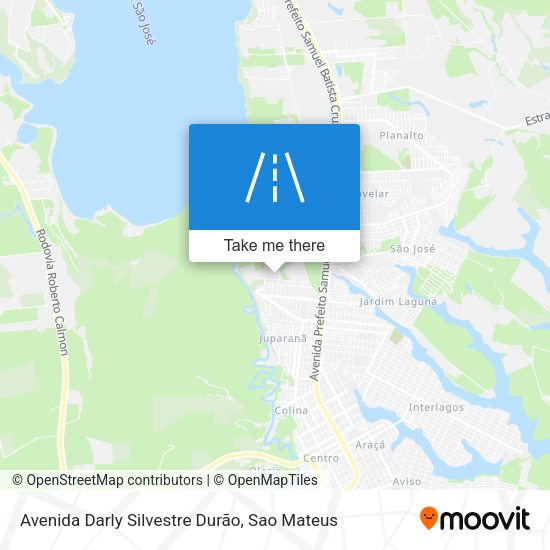 Avenida Darly Silvestre Durão map