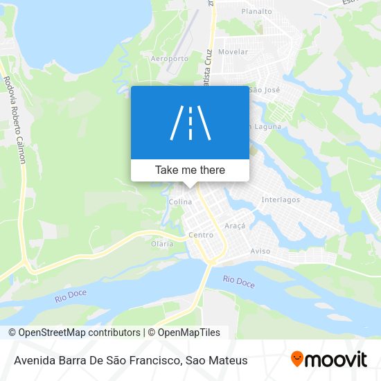 Avenida Barra De São Francisco map