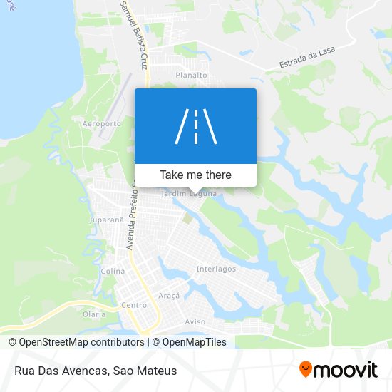 Rua Das Avencas map